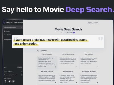 Movie Deep Search Recommendation AI knows every movie ever created