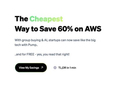 Pump: The fastest way to save 60% on AWS, for free