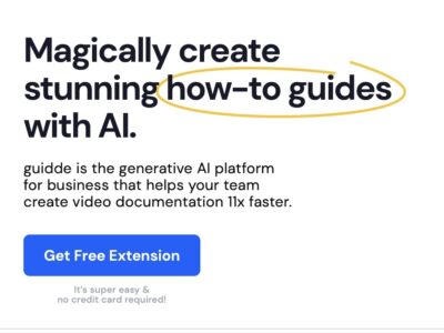 Guidde: Magically create free video documentation with AI